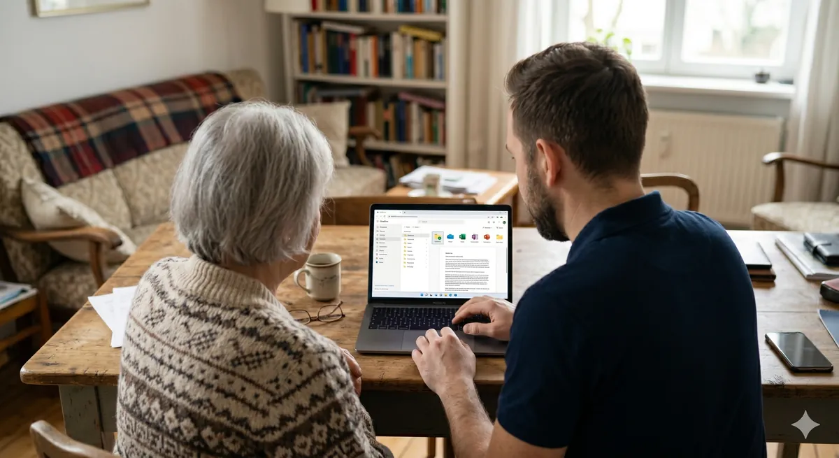 Accompagnement pédagogique d'une personne âgée